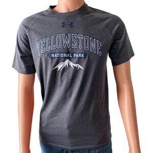 Men's Under Armour Gray Yellowstone National Park Shirt SMALL